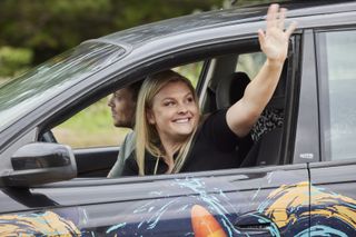 Home and Away's Dean Thompson (Patrick O'Connor) and Ziggy Astoni (Sophie Dillman) leave Summer Bay