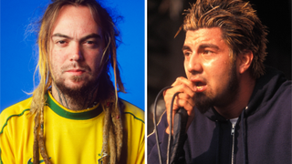 Max Cavalera in 1998, and Chino Moreno onstage with Deftones in 1998