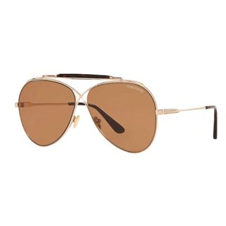 Pair of brown tinted Tom Ford sunglasses
