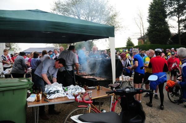 The barbeque was doing a roaring trade in a packed Owston.