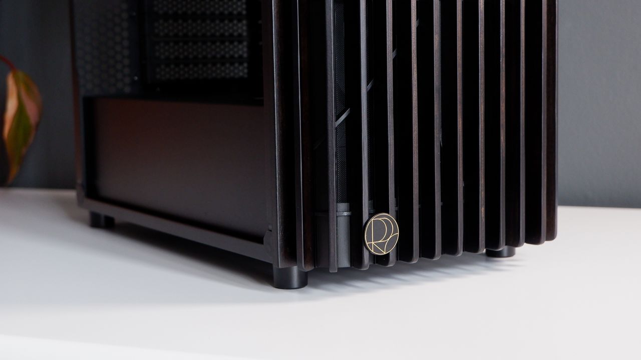 A gaming PC in the process of being built, using Radeon and Ryzen components and an Asus Pro Art PA401 PC case.