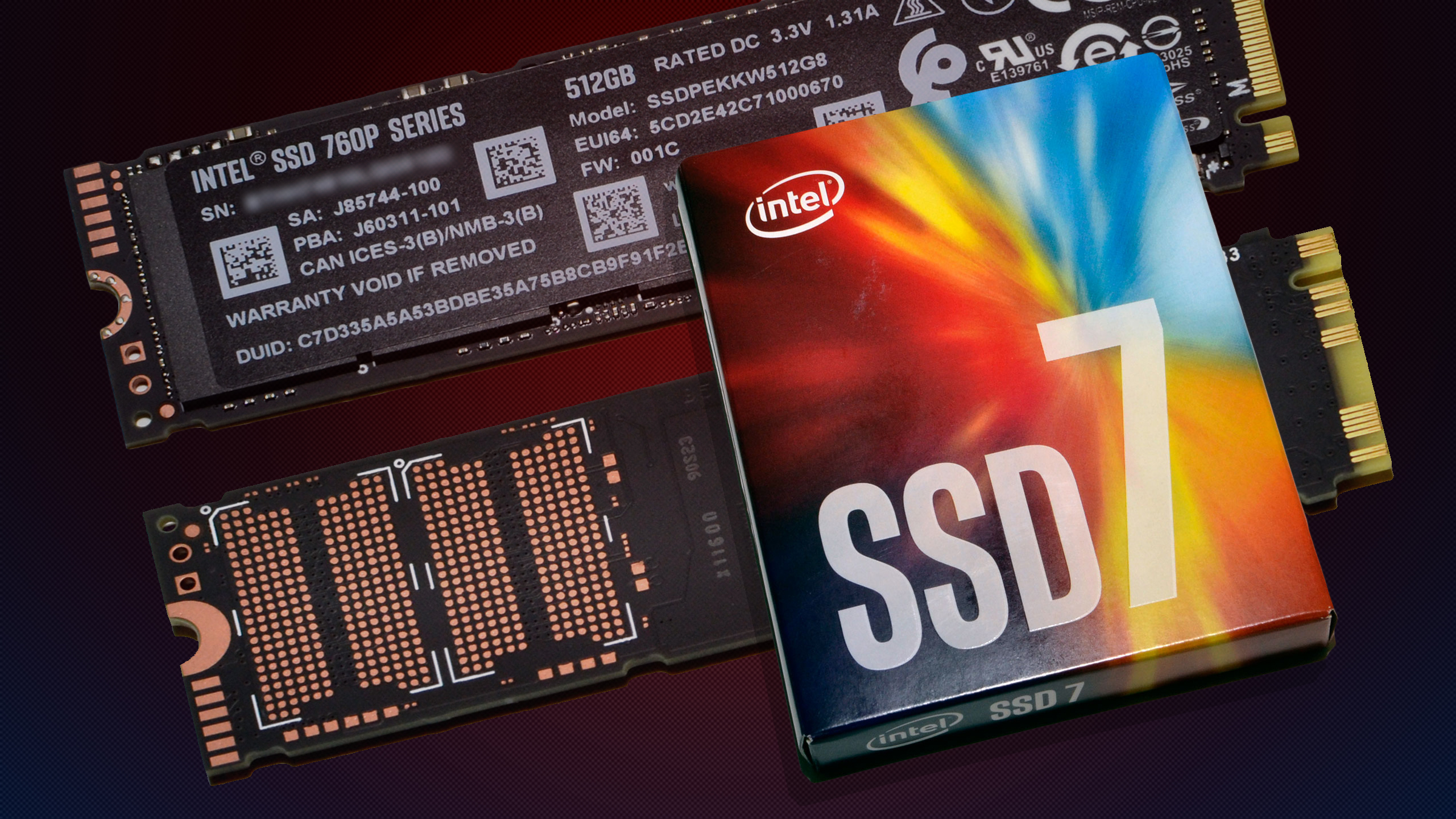 Intel Pro 7600p Series SSDPEKKF512G8X1 512GB M.2 80mm pci-e 3.0 x4 Solid State 