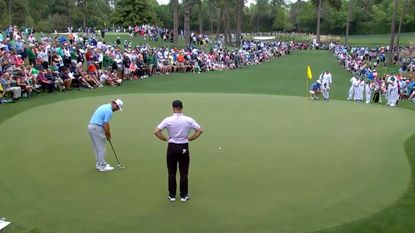 Screengrab of golf highlight clip