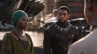 Black Panther and Nakia in Black Panther