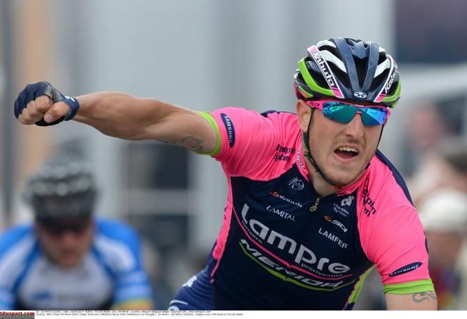 Sacha Modolo (Lampre-Merida) wins stage 3a in de Panne