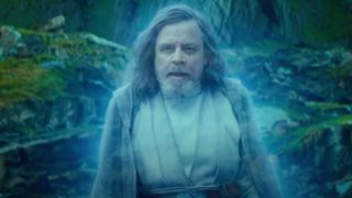 Luke Skywalker speaks to Rey in Star Wars: The Rise of Skywalker
