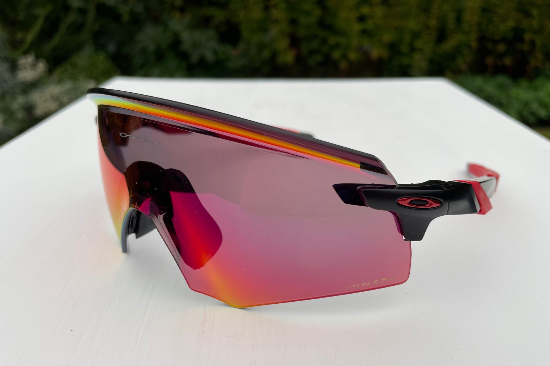 Image shows the Oakley Encoder cycling sunglasses.