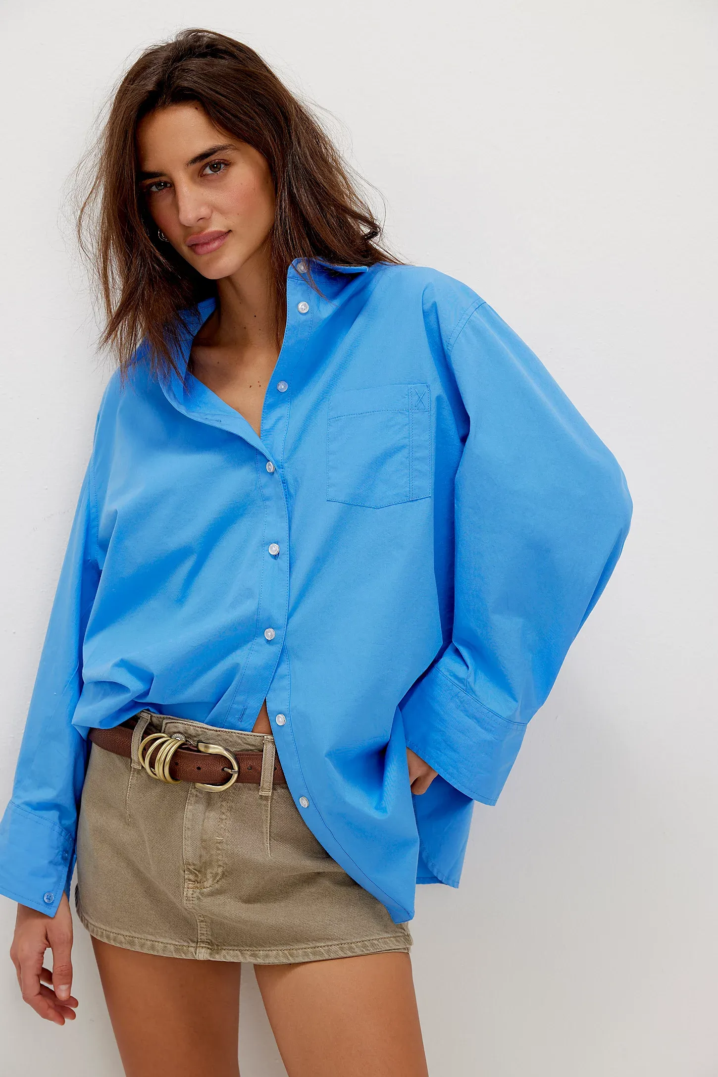 Free People Sabine Articulated Shirt.