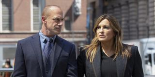 Mariska Hargitay as Olivia Benson and Christopher Meloni as Elliot Stabler in Law & Order: organized crime