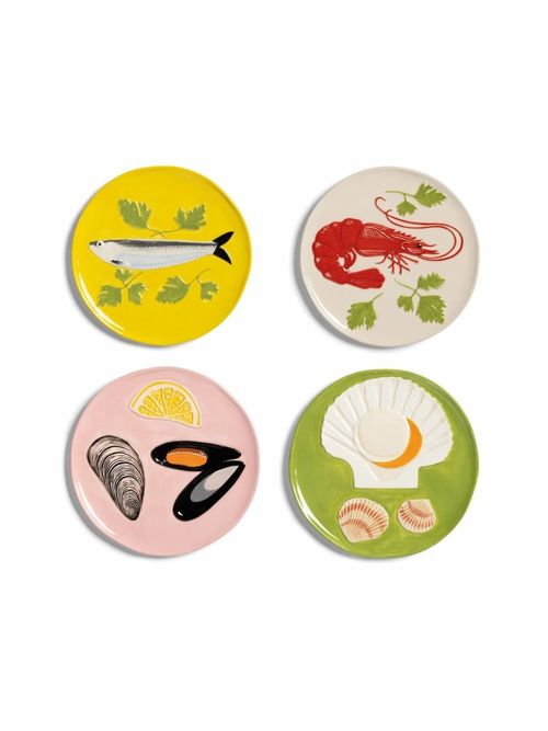 De La Mer Plates Set of 4