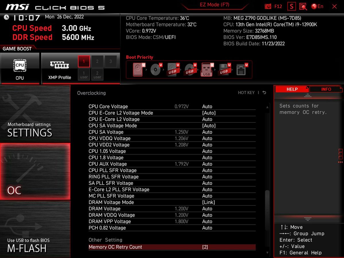MSI MEG z790 Godlike