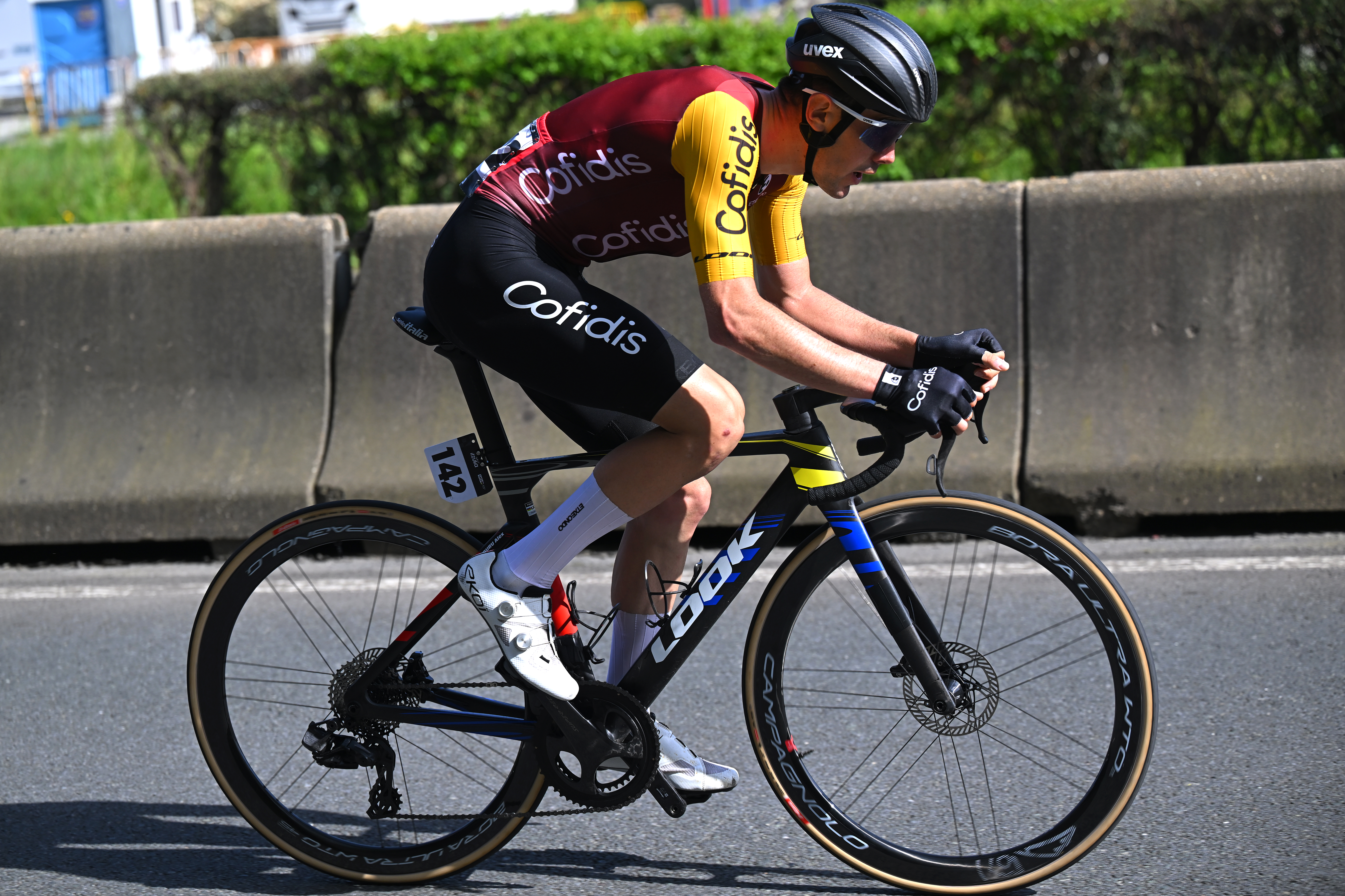 Alex Aranburu of Spain and Team Cofidis competes in the breakaway during the 65th Itzulia Basque Country 2026