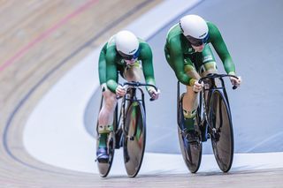 Katy Marchant and Emma Finucane in the team sprint