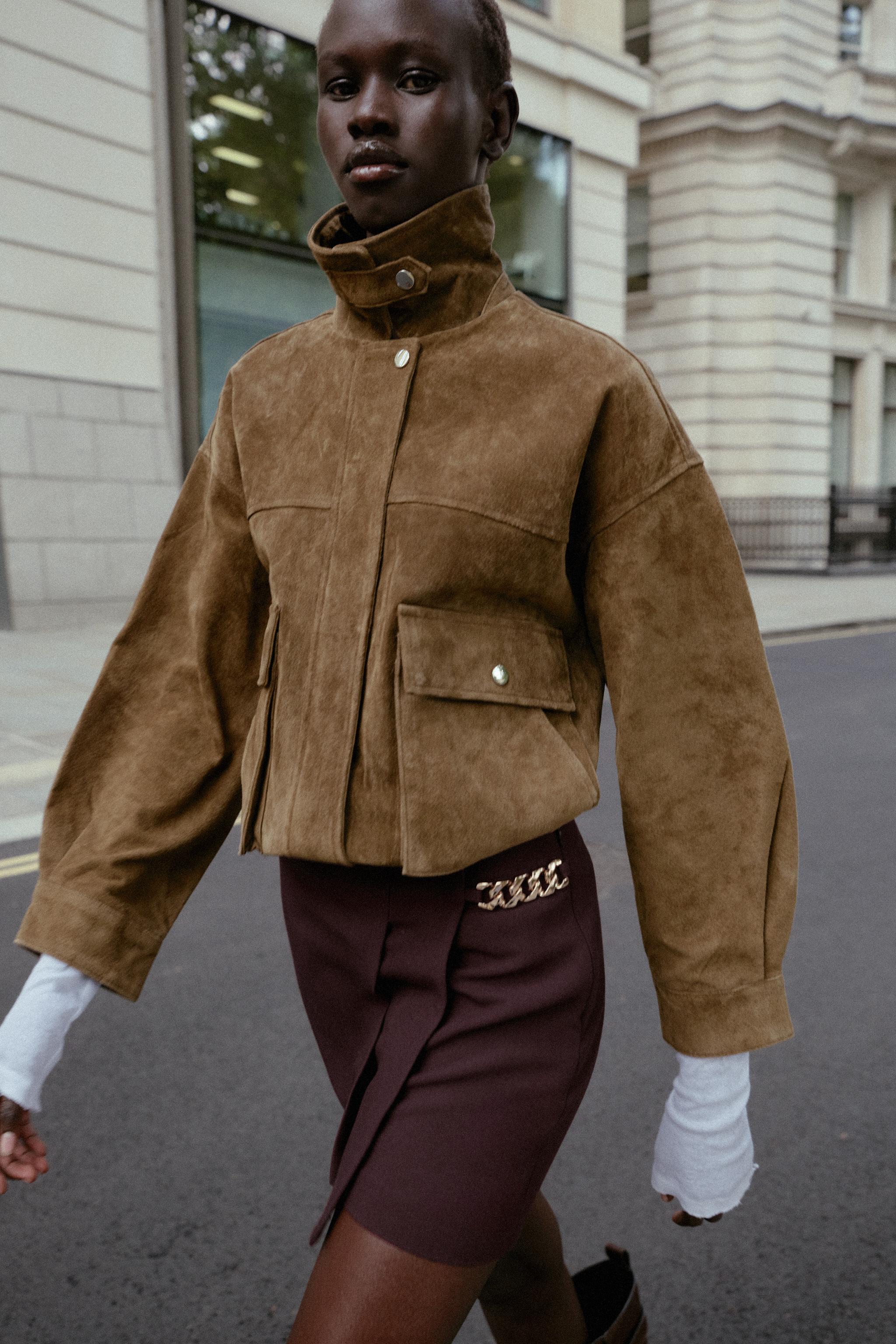 100% Leather Bomber Jacket