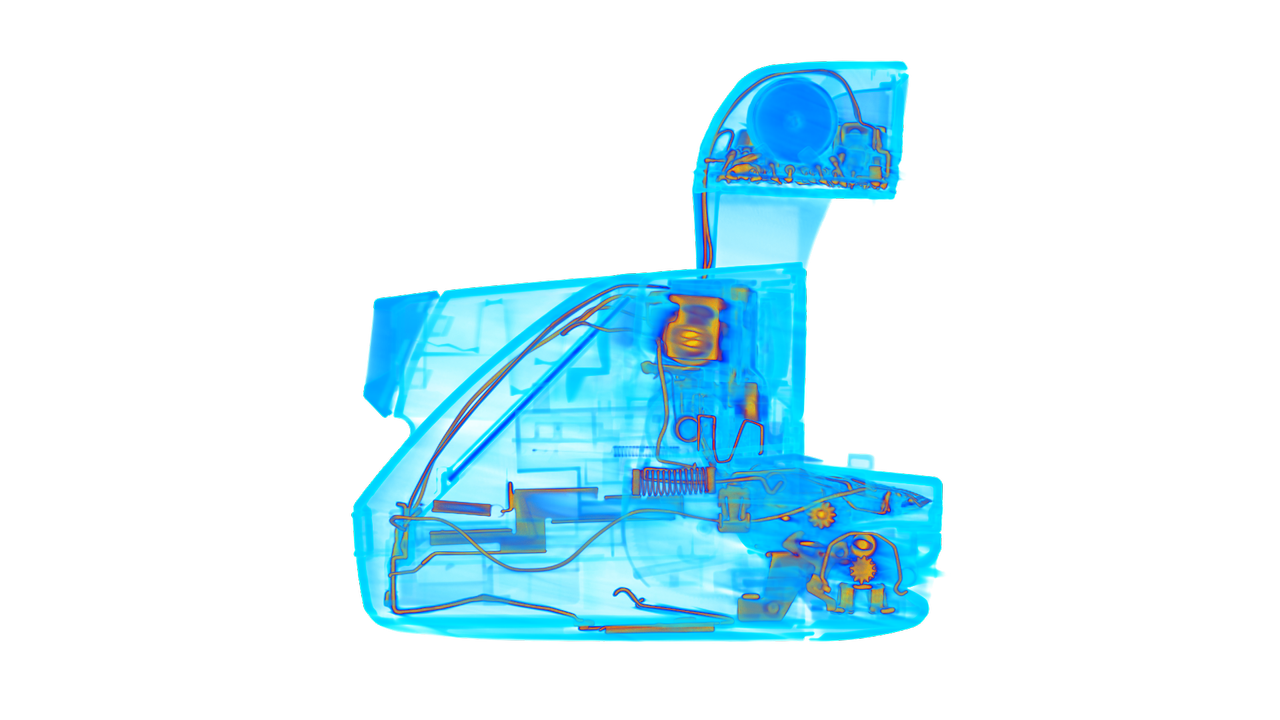 Awesome CT scans created by Scan of the Month show the intricate insides of instant cameras