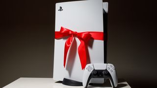 best PS5 deals: A PS5 in gift wrapping