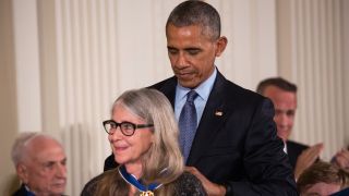 President Barack Obama awards the Presidential Medal of Freedom to pioneering computer scientist Margaret Hamilton on Nov. 22, 2016. 