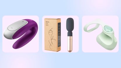 A selection of the best sex toys for couples, including picks from Satisfyer, Love Not War, Dame