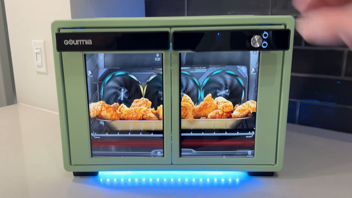 You've heard of putting your graphics card in the oven, but have you heard of putting your entire gaming PC inside an air fryer