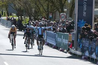 Trixi Worrack from Germany takes out the women's race at the Herald Sun Classic in Buninyong.