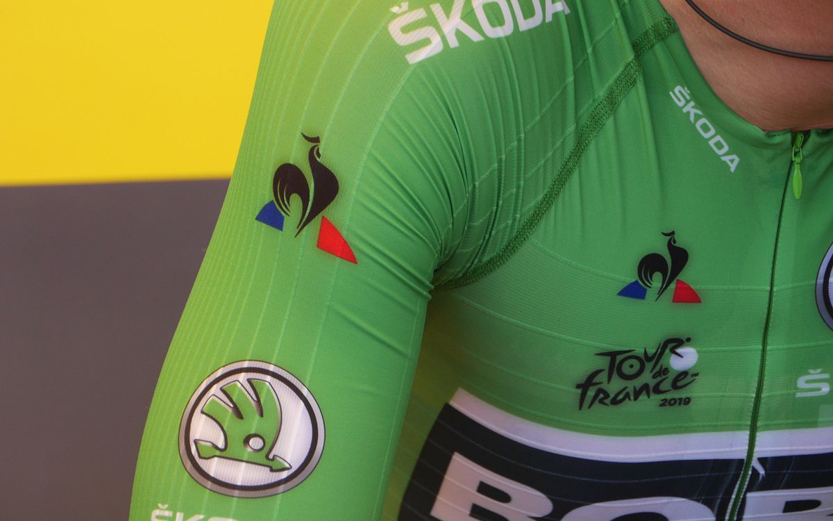 A close look at the special leaders' speedsuits from Le Coq Sportif