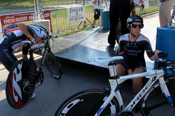 Anne Samplonius (Now and Novartis) and Annie Ewart (Optum p/b Kelly Benefit Strategies) get ready to start
