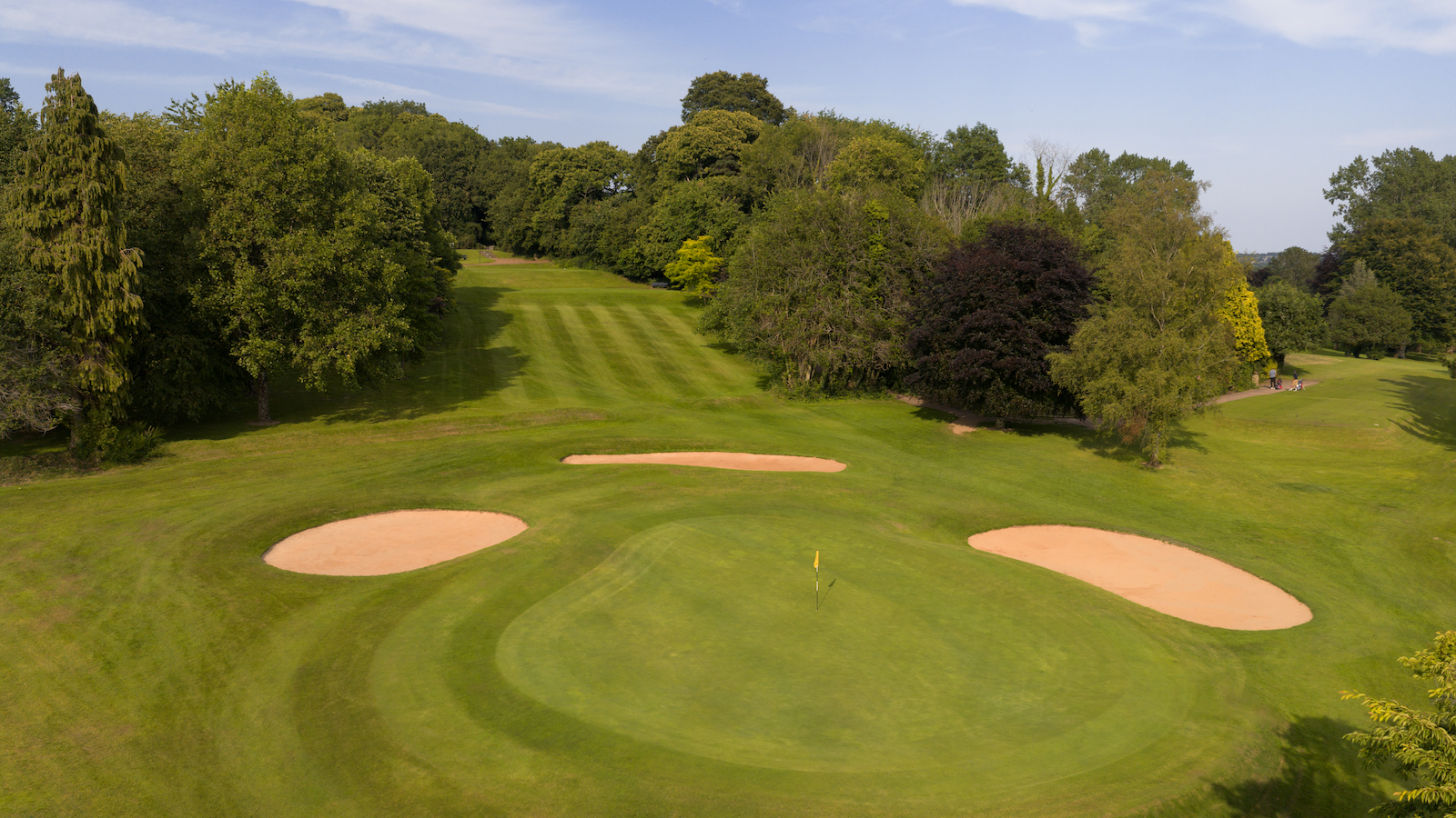 The par-3 13th at Whitchurch Golf Club