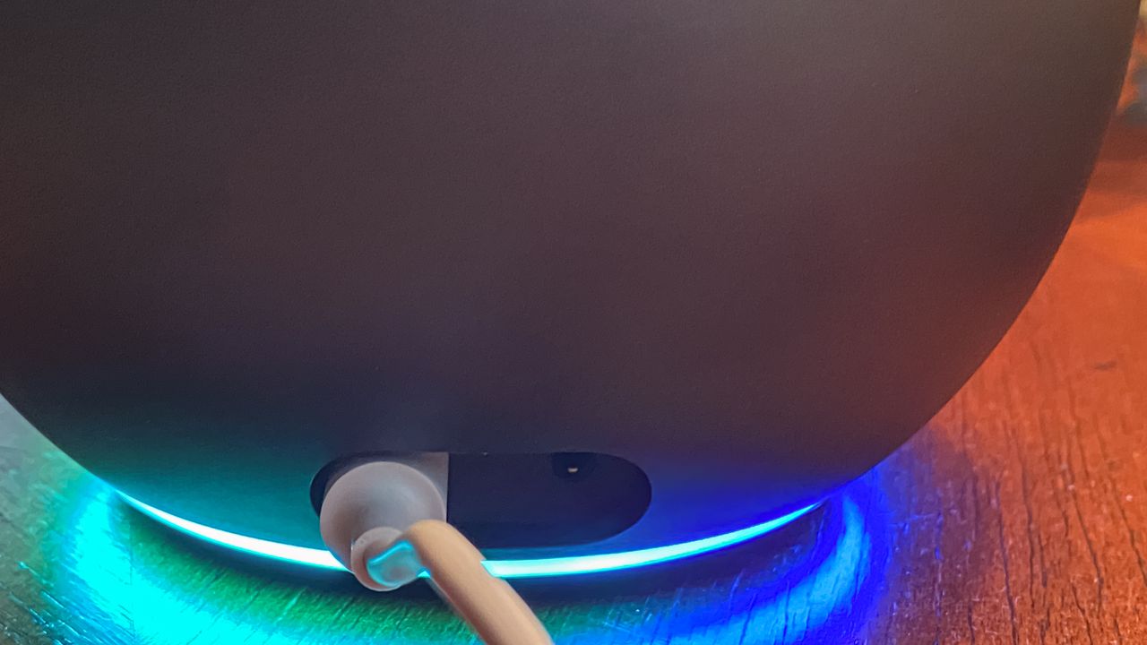 Amazon Echo smart speaker base and power cable