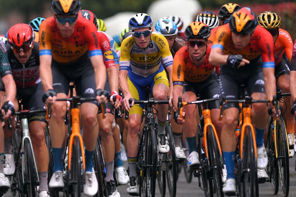 TEMPLEUVE BELGIUM AUGUST 16 Thomas Sprengers of Belgium and Team Sport Vlaanderen Baloise during the 41st Tour de Wallonie 2020 Stage 1 a 187km stage from Soignies to Templeuve TourdeWallonie TRW2020 on August 16 2020 in Templeuve Belgium Photo by Luc ClaessenGetty Images