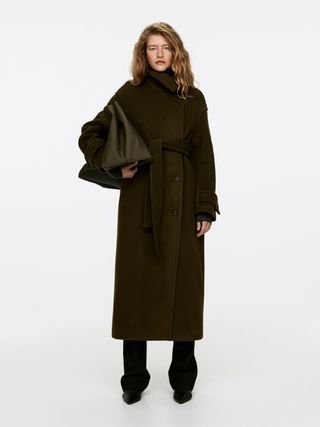 Oversized Wool-Blend Coat