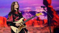 Rebecca Lovell of Larkin Poe performs at the 2024 MusiCares Person of the Year Honoring Jon Bon Jovi ceremony at the 66th GRAMMY Awards on February 2, 2024 in Los Angeles, California