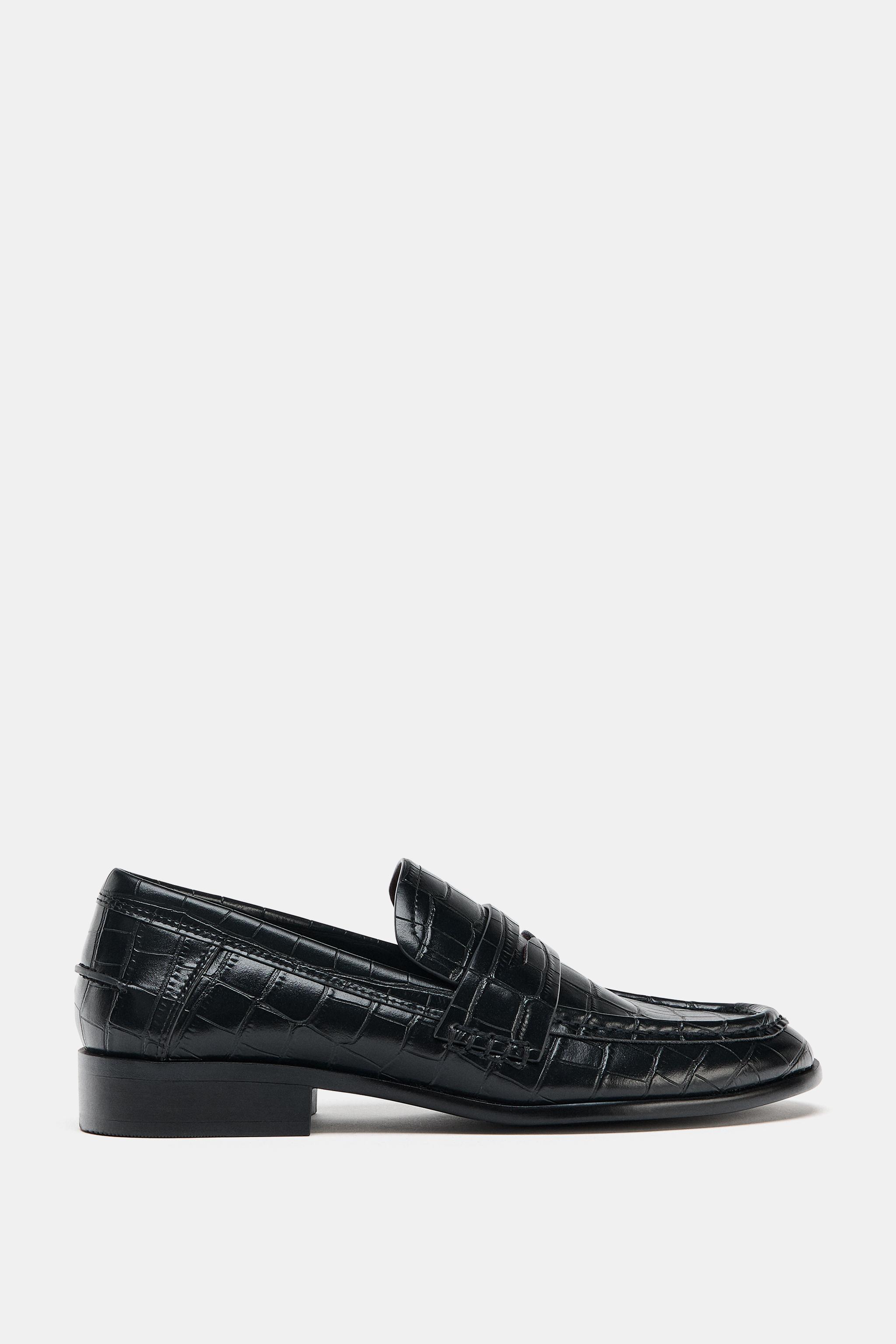 Embossed Penny Loafers