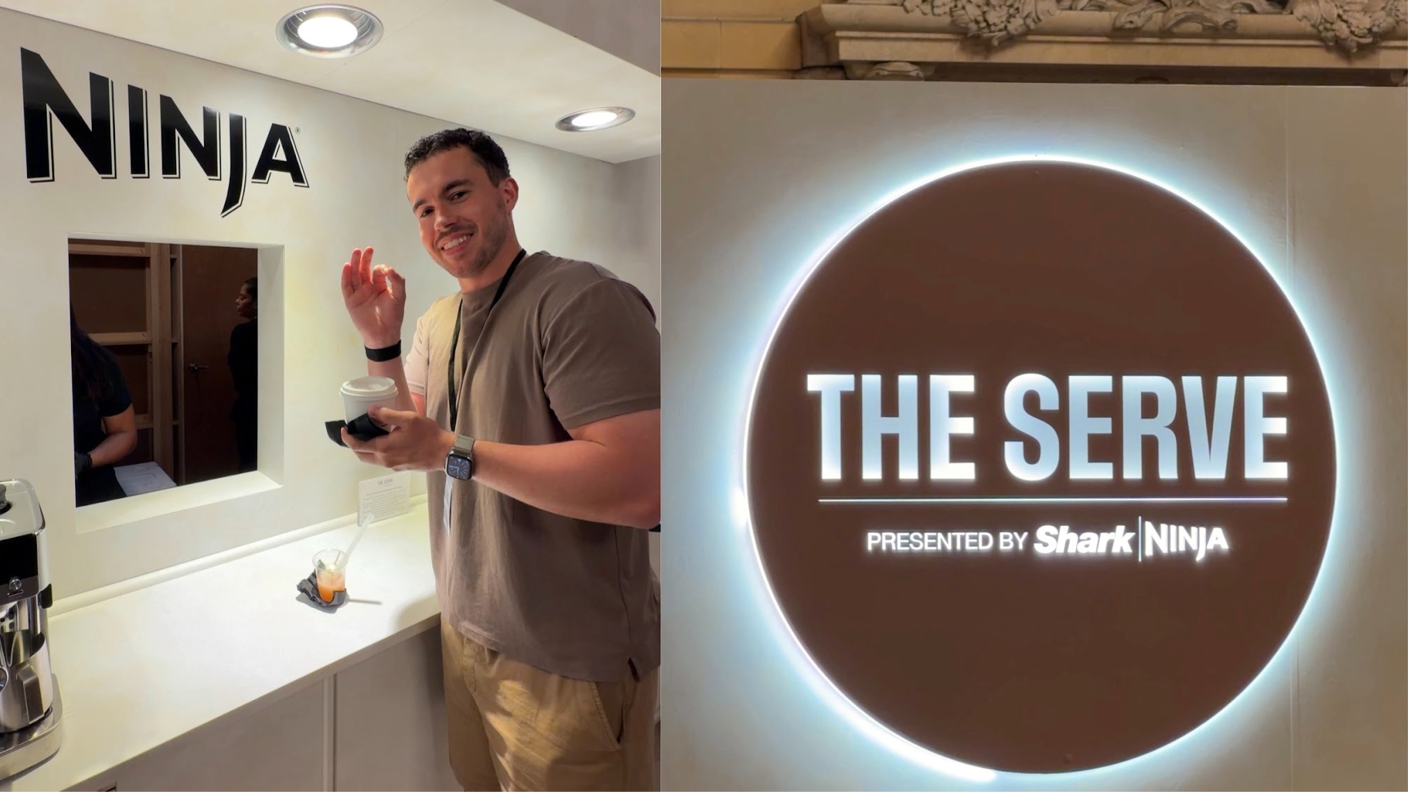 Tom's Guide Host Phil Rodrigues at The Serve, the Shark Ninja event