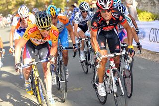 Cadel Evans and Alejandro Valverde, Vuelta a Espana 2009, stage nine