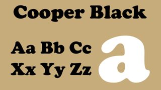 Specimen of Cooper Black typeface