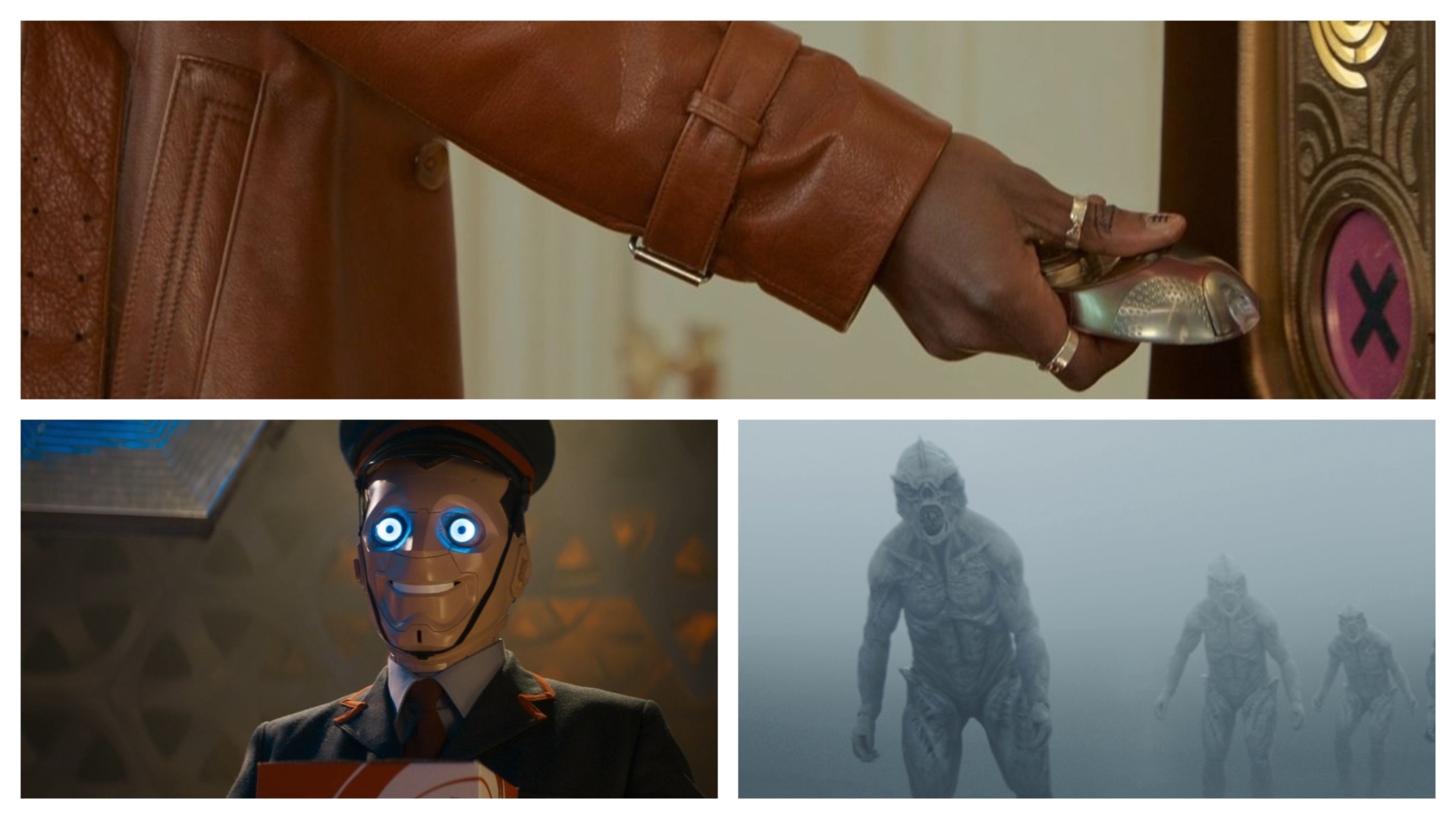 Doctor Who images showing off different props from the show 