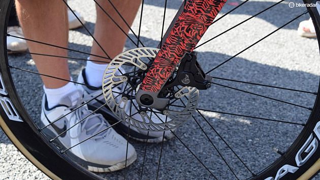 The new Ridley Noah features an aero tab to the rear of the fork