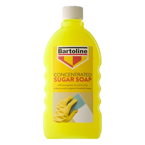 Bartoline Sugar Soap Concentrate 500ml &amp;ndash; Powerful Surface Cleaner for Paint Prep Removes Dirt, Grease and Nicotine, Improves Paint Adhesion for a Flawless Finish