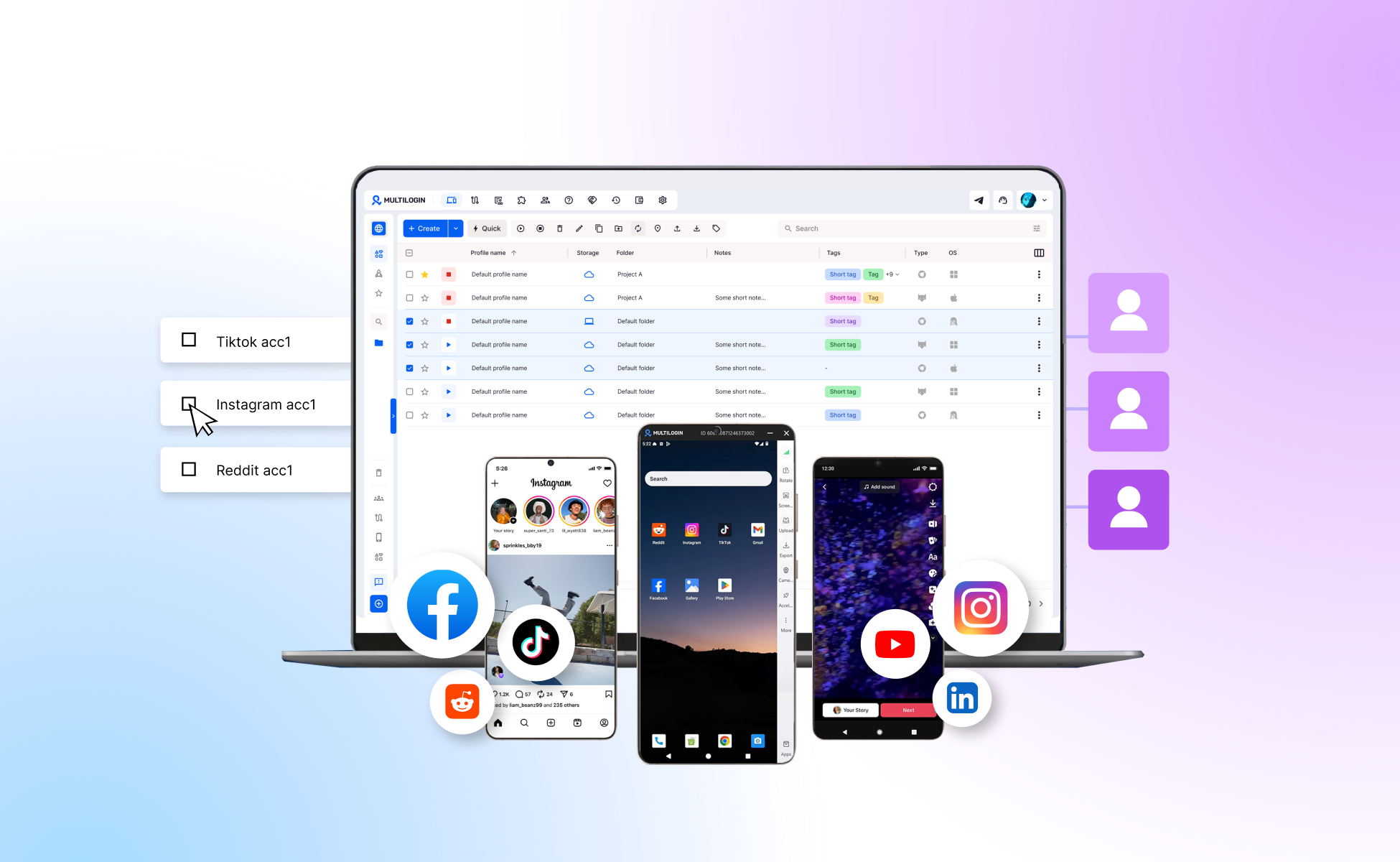 Multilogin Cloud Phones for managing multiple social mediaaccounts