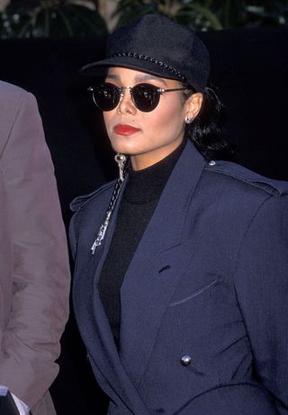 Janet Jackson attends the presentation of platinum records for her album "Janet Jackson's Rhythm Nation 1814" and two singles "Miss You Much" and "Rhythm Nation" on December 8, 1989.