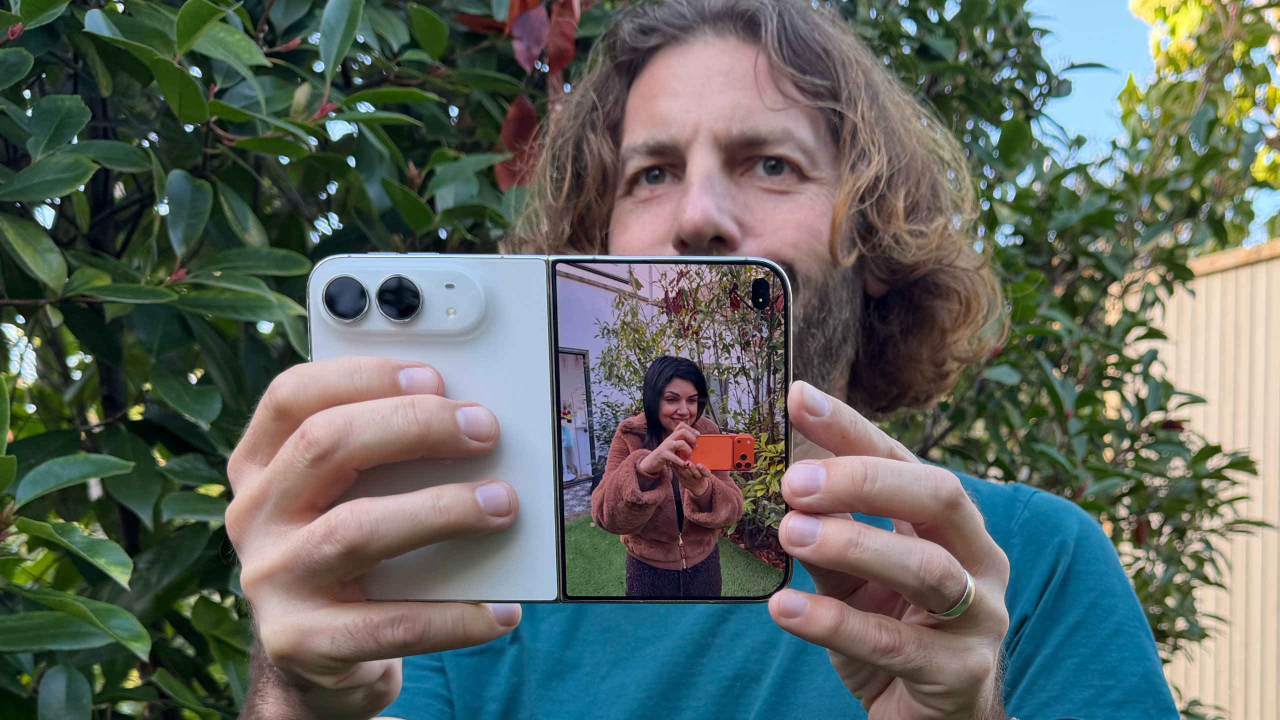 Adam Juniper shooting with an iPhone Duo and the Duo Preview mode
