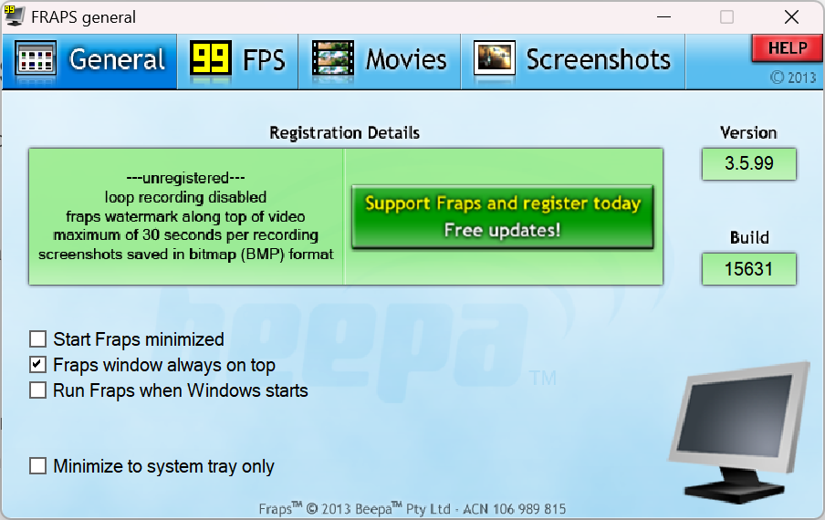 Check FPS on Windows