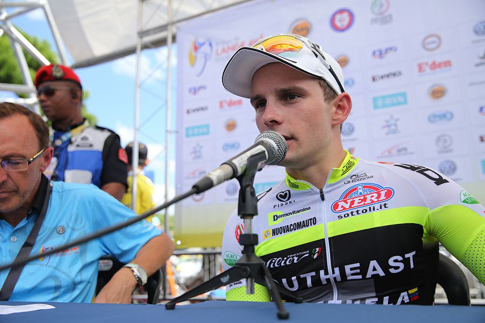 Jakub Mareczko talks to the press afterwards