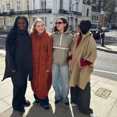 An image of the best raincoats for women.