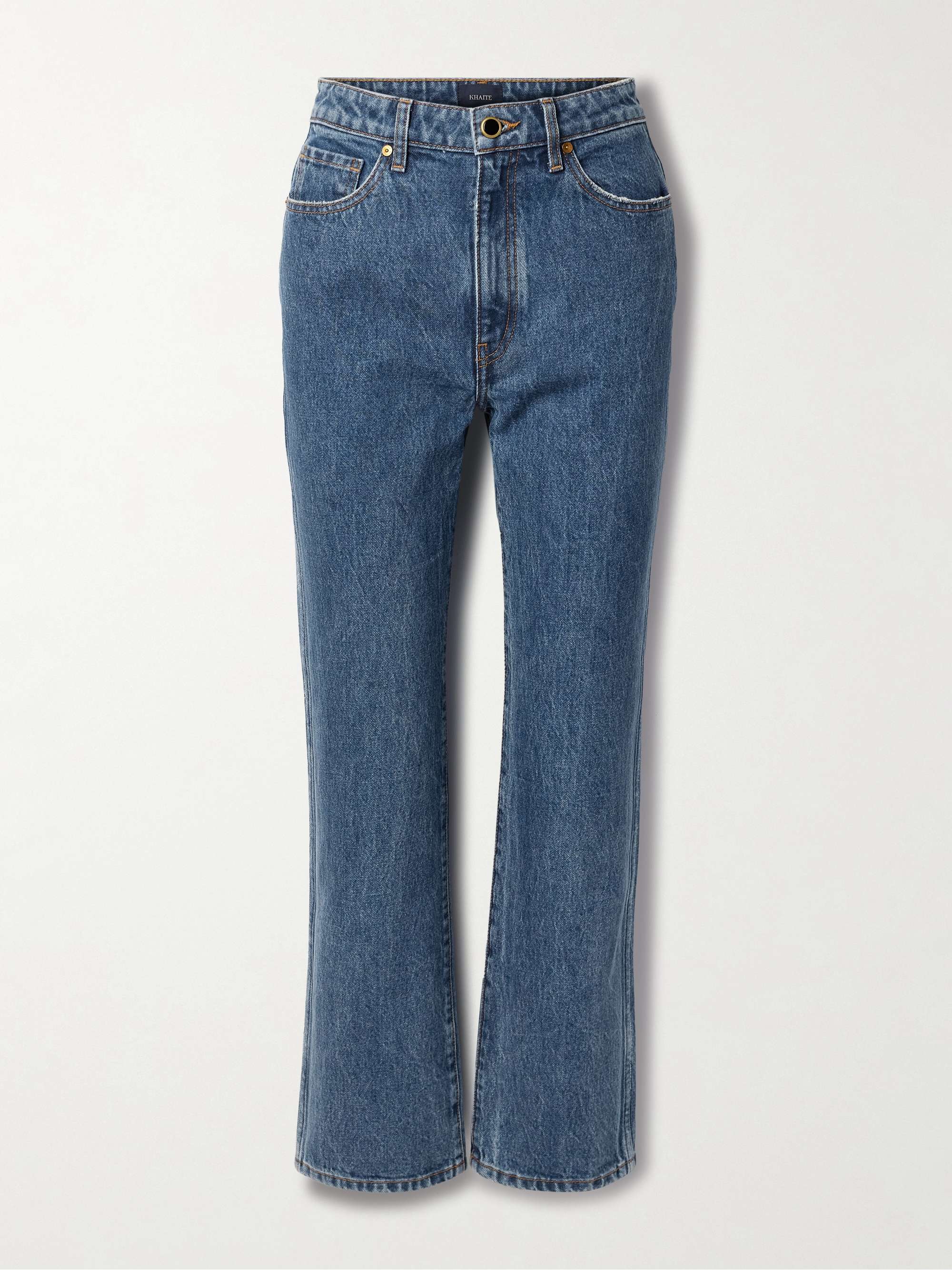 Abigail Cropped High-Rise Straight-Leg Jeans