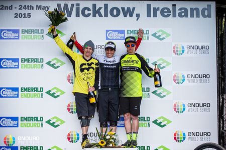 Women's podium (l-r): Anne Caroline Chausson, Tracey Moseley, Cecil Ravenel