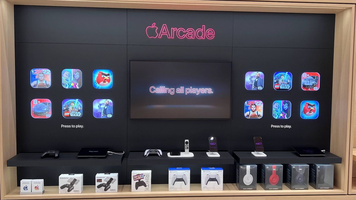 Inside the Apple Store in Knightsbridge, London