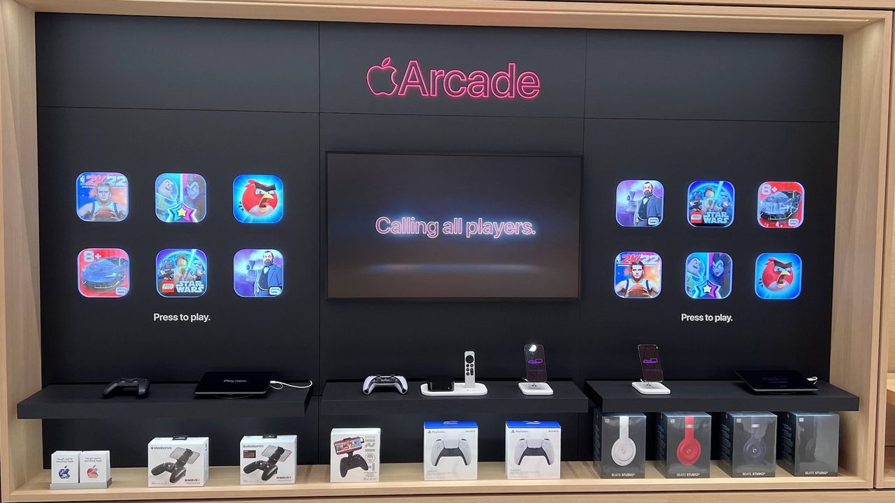 Inside the Apple Store in Knightsbridge, London