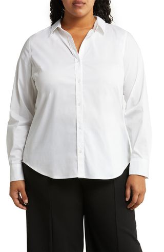 Poplin Button-Up Shirt