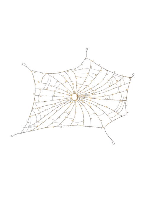Lit Crystal Spider Web